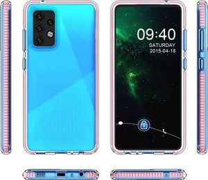 Hurtel Spring Case pokrowiec żelowe etui z kolorową ramką do Samsung Galaxy A52 5G / A52 4G żółty 2