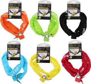 Dunlop Dunlop - Antykradzieżowe zapięcie rowerowe 90 cm (Żółty) 3