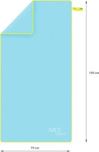 Nils Extreme Ręcznik z mikrofibry Nils Aqua NAR11 140x70 cm jasnoniebieski 6