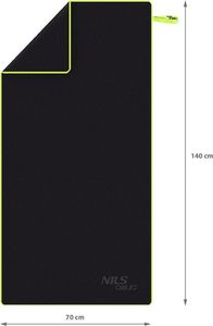 Nils Extreme Ręcznik z mikrofibry Nils Aqua NAR11 140x70 cm czarny 6