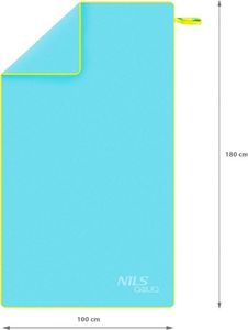 Nils Extreme Ręcznik z mikrofibry Nils Aqua NAR12 180x100 cm jasnoniebieski 6