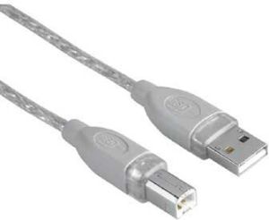 Kabel USB Hama USB-A - USB-B 5 m Przezroczysty (45023) 1