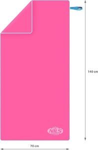 Nils Extreme Ręcznik z mikrofibry Nils Camp NCR11 140x70 cm różowy 5