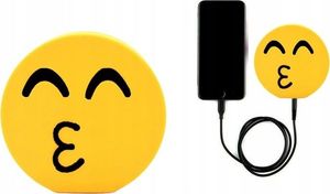 Powerbank Cat Ear Emotikona Kiss Emoji 2 2600 mAh Żółty 1
