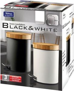 Kosz na śmieci Galicja na pedał 3L czarny (HK3BW21705__CZA) 5