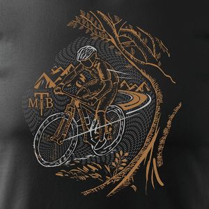 Topslang Koszulka rowerowa na rower z rowerem górskim MTB męska czarna REGULAR M 2