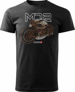 Topslang Koszulka motocyklowa na motor M72 Dniepr Ural męska czarna REGULAR XXL 1