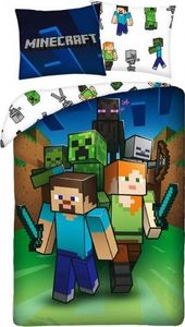 Halantex Pościel Minecraft 140x200 Creeper Alex PIG STIFF 1