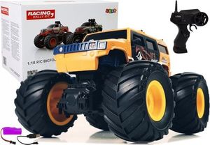 Lean Sport Auto Terenowe Duże Koła Bigfoot Zdalnie Sterowany 2.4G 1:18 Żółty 1