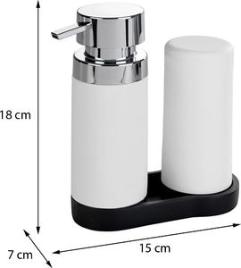 Dozownik do mydła Wenko Dozownik na mydło płyn do naczyń Easy Squeez 2w1 3