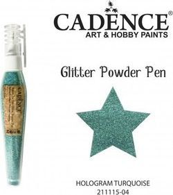 Cadence Długopis z brokatem holograficznym CADENCE 10g - Turquise Dalprint 1