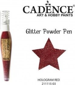 Cadence Długopis z brokatem holograficznym CADENCE 10g - Red Dalprint 1