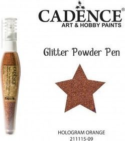 Cadence Długopis z brokatem holograficznym CADENCE 10g - Orange Dalprint 1