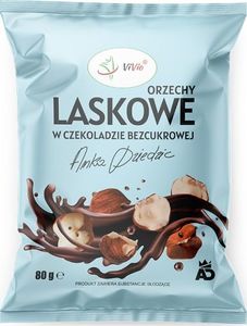 Vivio Orzechy laskowe w czekoladzie bezcukrowej 80g Anka Dziedzic VIVIO 1