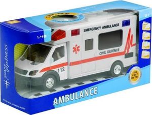 Lean Sport Ambulans Karetka Pogotowie Jeździ Gra Świeci 1:48 3