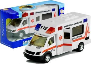 Lean Sport Ambulans Karetka Pogotowie Jeździ Gra Świeci 1:48 4