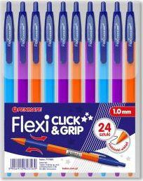 Penmate Długopis Flexi Click&Grip mix niebieski (24szt) 1
