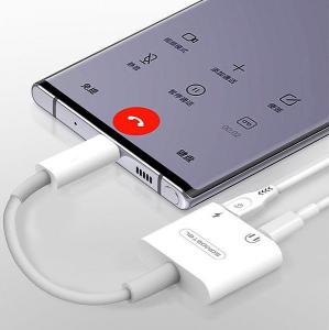 Adapter USB Somostel SMS-BZ06 USB-C - Jack 3.5mm + USB-C Biały (28857) 4