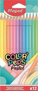 Maped Kredki Colorpeps pastel trójkątne 12 kolorów 1