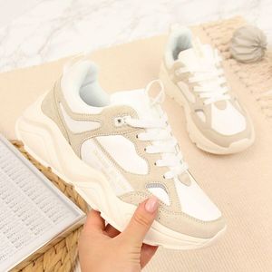 Big Star Sneakersy damskie na platformie białe Big Star GG274657 38 1