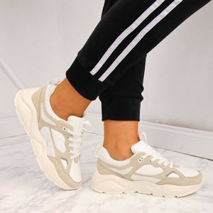 Big Star Sneakersy damskie na platformie białe Big Star GG274657 41 2