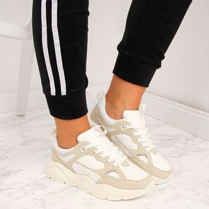 Big Star Sneakersy damskie na platformie białe Big Star GG274657 41 3