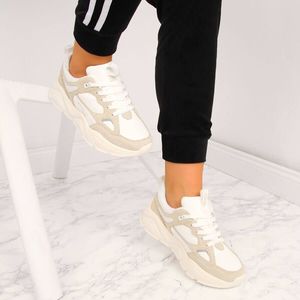 Big Star Sneakersy damskie na platformie białe Big Star GG274657 41 6