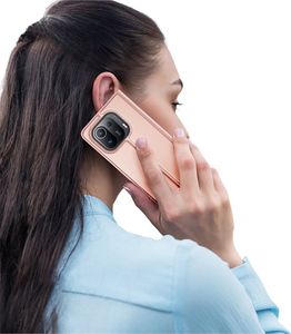 Dux Ducis DUX DUCIS Skin Pro kabura etui pokrowiec z klapką Xiaomi Mi 11 Pro różowy 10