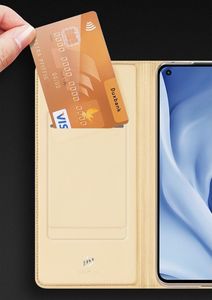 Dux Ducis Dux Ducis Skin Pro kabura etui pokrowiec z klapką Xiaomi Mi 11 Lite 5G złoty 11