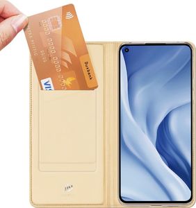 Dux Ducis Dux Ducis Skin Pro kabura etui pokrowiec z klapką Xiaomi Mi 11 Lite 5G złoty 2