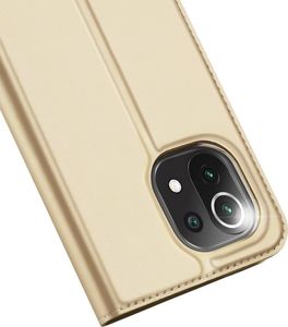 Dux Ducis Dux Ducis Skin Pro kabura etui pokrowiec z klapką Xiaomi Mi 11 Lite 5G złoty 6