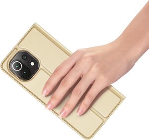 Dux Ducis Dux Ducis Skin Pro kabura etui pokrowiec z klapką Xiaomi Mi 11 Lite 5G złoty 7