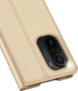 Dux Ducis Dux Ducis Skin Pro kabura etui pokrowiec z klapką Xiaomi Redmi K40 Pro+ / K40 Pro / K40 / Poco F3 złoty 4