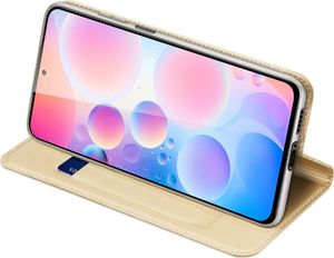 Dux Ducis Dux Ducis Skin Pro kabura etui pokrowiec z klapką Xiaomi Redmi K40 Pro+ / K40 Pro / K40 / Poco F3 złoty 6