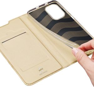 Dux Ducis Dux Ducis Skin Pro kabura etui pokrowiec z klapką Xiaomi Redmi K40 Pro+ / K40 Pro / K40 / Poco F3 złoty 7