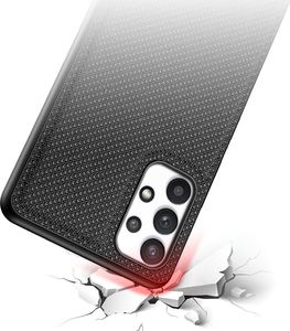 Dux Ducis Dux Ducis Fino etui pokrowiec pokryty nylonowym materiałem Samsung Galaxy A32 4G czarny 4