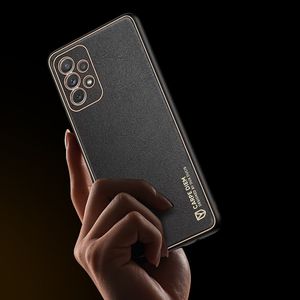 Dux Ducis Dux Ducis Yolo eleganckie etui pokrowiec ze skóry ekologicznej Samsung Galaxy A72 4G czarny 9