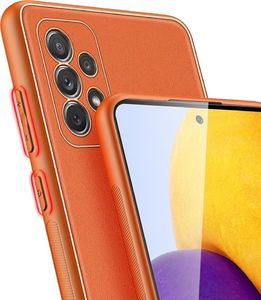 Dux Ducis Dux Ducis Yolo eleganckie etui pokrowiec ze skóry ekologicznej Samsung Galaxy A72 4G pomarańczowy 4