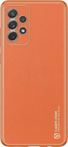 Dux Ducis Dux Ducis Yolo eleganckie etui pokrowiec ze skóry ekologicznej Samsung Galaxy A72 4G pomarańczowy 7