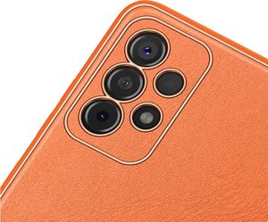 Dux Ducis Dux Ducis Yolo eleganckie etui pokrowiec ze skóry ekologicznej Samsung Galaxy A52 5G / A52 4G pomarańczowy 6