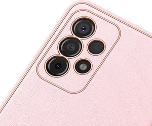 Dux Ducis Dux Ducis Yolo eleganckie etui pokrowiec ze skóry ekologicznej Samsung Galaxy A52 5G / A52 4G różowy 3