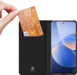 Dux Ducis Skin Pro kabura etui pokrowiec z klapką Vivo X60 czarny 6