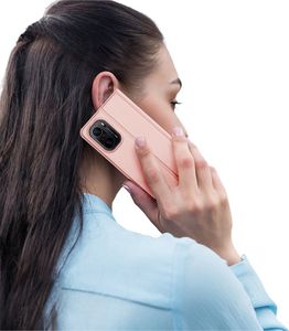 Dux Ducis Dux Ducis Skin Pro kabura etui pokrowiec z klapką Xiaomi Redmi K40 Pro+ / K40 Pro / K40 / Poco F3 różowy 8