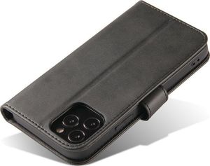 Hurtel Magnet Case elegancki futerał etui pokrowiec z klapką i funkcją podstawki Samsung Galaxy A32 5G czarny 5