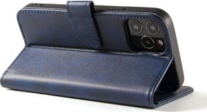 Hurtel Magnet Case elegancki futerał etui pokrowiec z klapką i funkcją podstawki Samsung Galaxy A52 5G / A52 4G niebieski 4