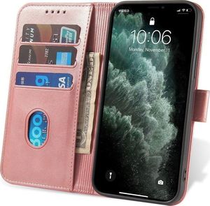 Hurtel Magnet Case elegancki futerał etui pokrowiec z klapką i funkcją podstawki Xiaomi Redmi Note 10 / Redmi Note 10S różowy 6