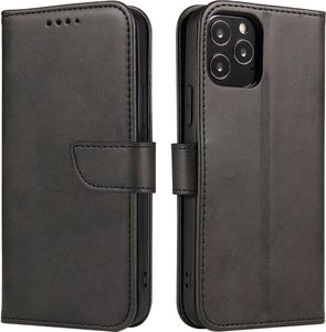 Hurtel Magnet Case elegancki futerał etui pokrowiec z klapką i funkcją podstawki Xiaomi Poco X3 NFC / Poco X3 Pro czarny 1