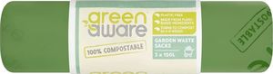 GreenAware GreenAware, Kompostowalne worki na odpady ogrodowe 150L, 3 szt. 1
