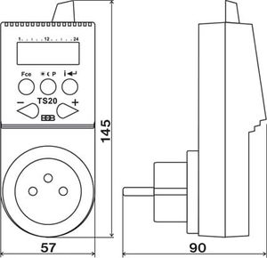 EOB Termostat TS 20 z funkcją regulacji temperatury 2