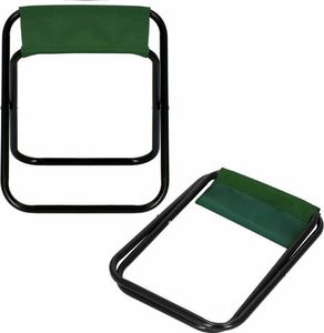 Springos Krzesło składane turystyczne na biwak wędkarskie zielone UNIWERSALNY 9